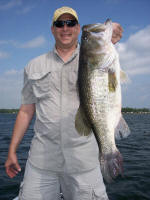 David was fishing with Pro Guide Lance Vick when he caught this Lake Fork bass weighing 8.12 lbs.