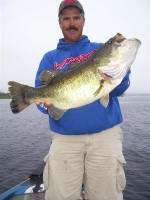 Pro Guide John Tanner with an 8 3/4 pounder caught on 10/12