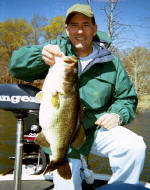 Tom Panger from Amarillo TX with a 10 pound fish he caught fishing with Pro Guide John Tanner on on 3/17,2005