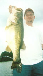 Nick caught this 9lb HAWG while fishing with   Pro Guide Jimmy Everett