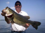Todd Risenger with a 8.3 caught with Pro Guide John Tanner August 3, 2007 another deep water Hog! 