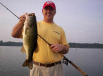 Sean Dean with a nice deep water fish caught while fishing with Pro Guide John Tanner