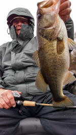 Bass caught fishing with Pro Guide John Tanner