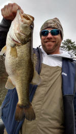 Bass caught fishing with Pro Guide John Tanner