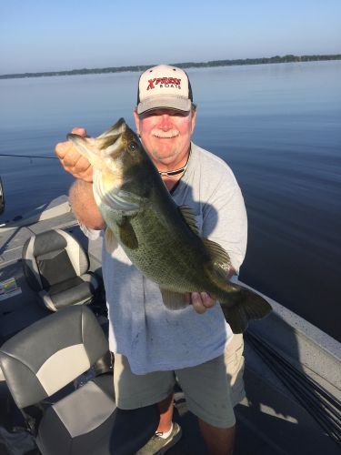 Bass fishing with Guide Tom Evans   